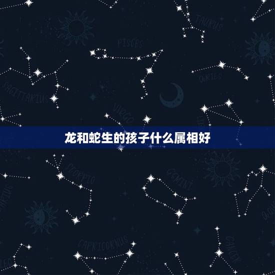 龙和蛇生的孩子什么属相好，老公属龙，我属蛇，生什么属相的孩子好