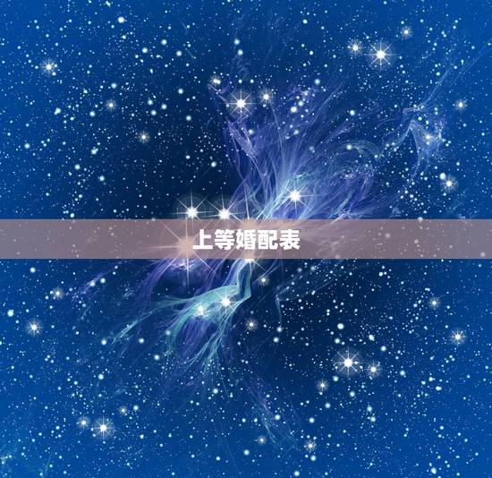 上等婚配表，属相五行婚配表及注解