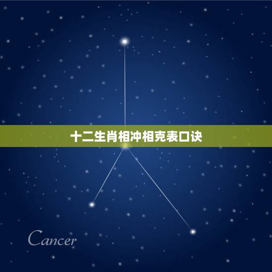十二生肖相冲相克表口诀，十二生肖更佳姻缘配对