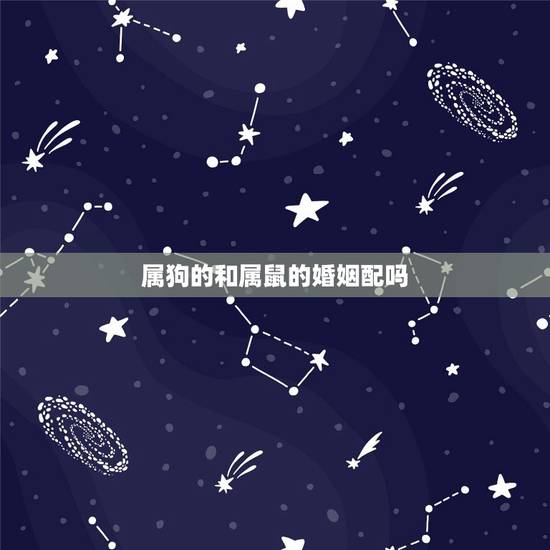 属狗的和属鼠的婚姻配吗,属鼠和属狗的配吗? 属狗的和属鼠的婚姻配吗,属鼠和属狗的配吗?