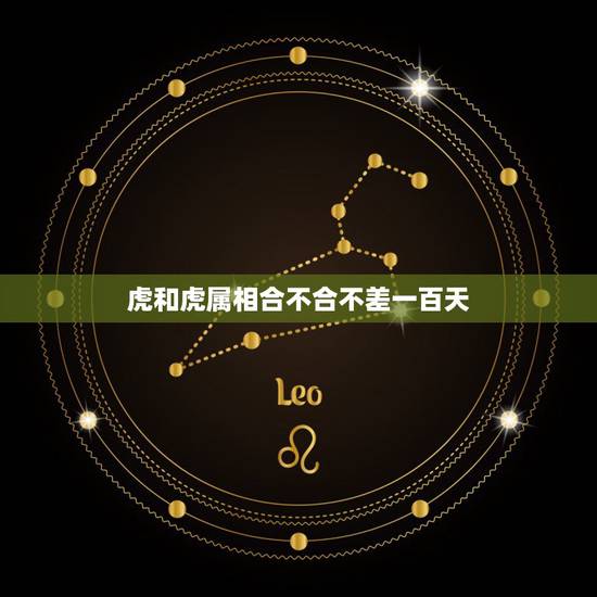 虎和虎属相合不合不差一百天，属虎与哪些属相不合