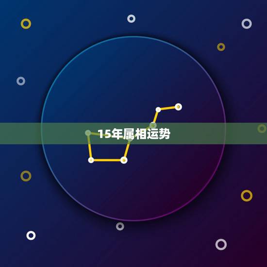 15年属相运势，2015年什么生肖运势最好