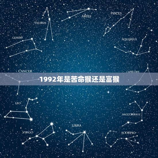 1992年是苦命猴还是富猴,1992年二月初五属猴是什么命 1992年是苦命猴还是富猴,1992年二月初五属猴是什么命