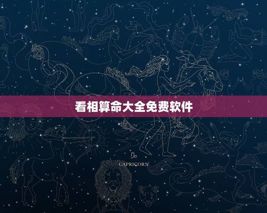 看相算命大全免费软件，算命软件哪个最好
