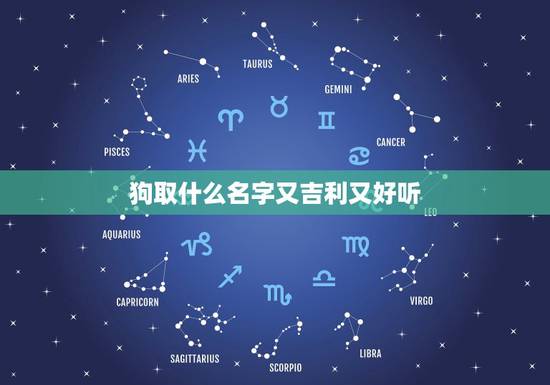 狗取什么名字又吉利又好听，给狗狗取什么名字最好听最吉祥