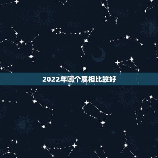 2022年哪个属相比较好，2022年适合添丁的属相