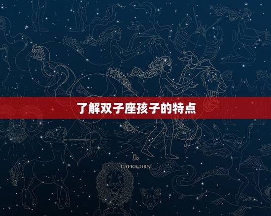 了解双子座孩子的特点 了解双子座孩子的特点