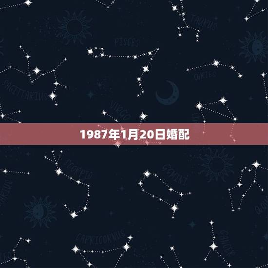 1987年1月20日婚配,1987年1月1日是什么命婚配 1987年1月20日婚配,1987年1月1日是什么命婚配
