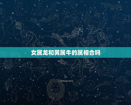 女属龙和男属牛的属相合吗，女属龙和男属龙配吗？女属牛和男属牛配吗？