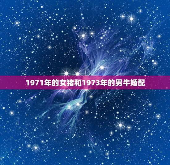 1971年的女猪和1973年的男牛婚配，男属牛73年女属猪71年婚配详