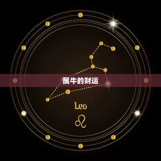 属牛的财运