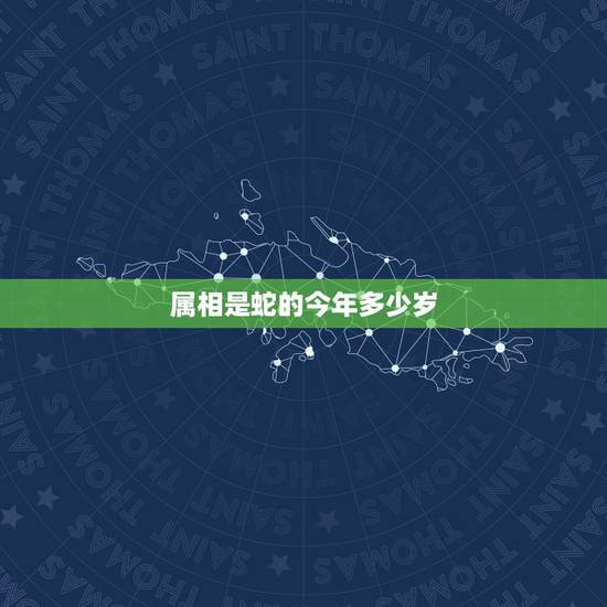 属相是蛇的今年多少岁，属蛇的人今年几岁了？