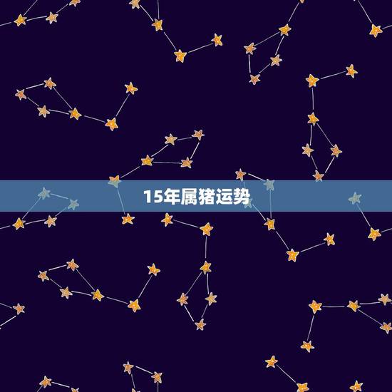 15年属猪运势,属猪人2015年运势? 15年属猪运势,属猪人2015年运势?