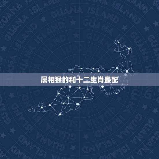 属相猴的和十二生肖最配，属猴的和什么属相最配