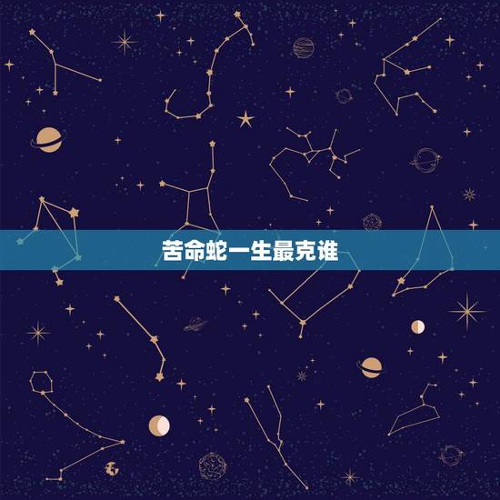 苦命蛇一生最克谁,谁是属蛇人的更佳伴侣 苦命蛇一生最克谁,谁是属蛇人的更佳伴侣