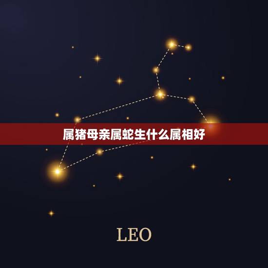 属猪母亲属蛇生什么属相好，问：妈妈属虎爸爸属猪 生个什么属相的好啊