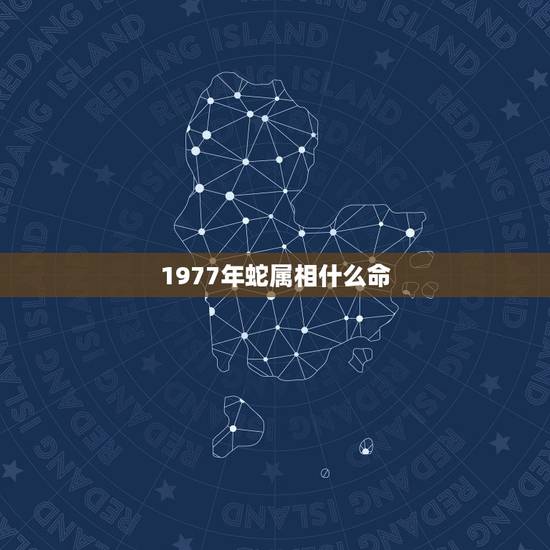 1977年蛇属相什么命，1977年属蛇是什么命