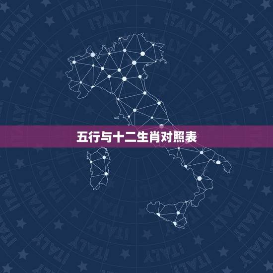 五行与十二生肖对照表，求十二生肖（五行）相生相克表