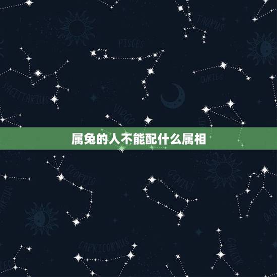属兔的人不能配什么属相，属兔的和什么属相最配