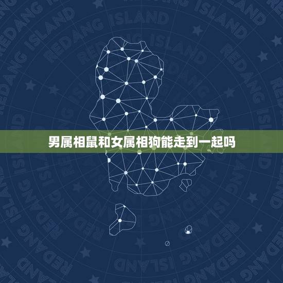 男属相鼠和女属相狗能走到一起吗，属鼠和属狗的配吗？