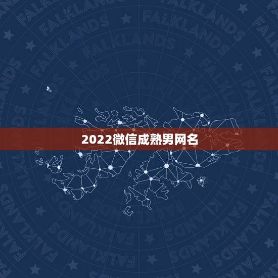 2022微信成熟男网名，2023成熟微信昵称男