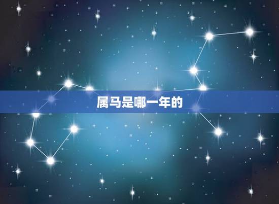 属马是哪一年的，属猪是哪一年出生的