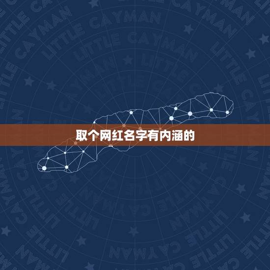 取个网红名字有内涵的，给自己取个网红名