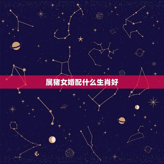 属猪女婚配什么生肖好，属猪的女人和什么属相最般配
