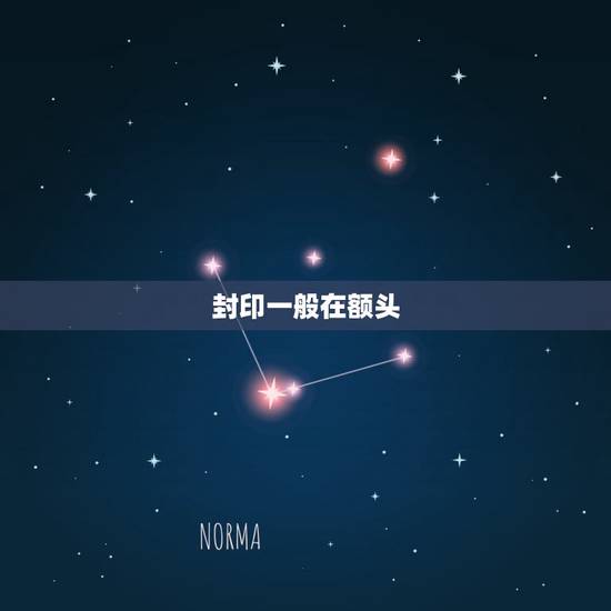 封印一般在额头，请问什么叫“封印”？