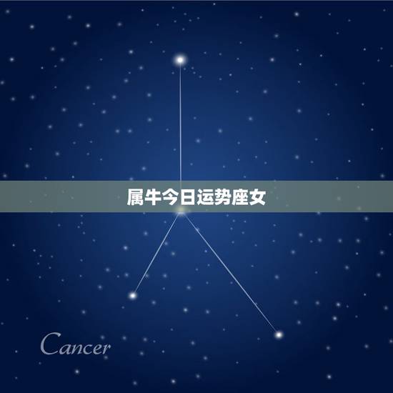 属牛今日运势座女，73年属牛47岁有一灾