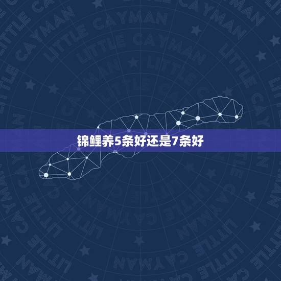 锦鲤养5条好还是7条好，请问锦鲤养几条比较好？