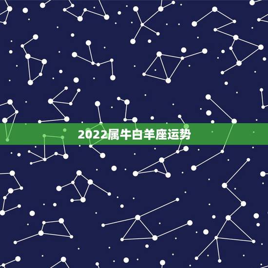 2022属牛白羊座运势，白羊座属牛男的今年运气