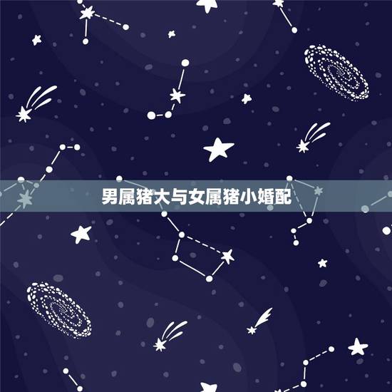 男属猪大与女属猪小婚配,属猪男和属猪女婚配如何? 男属猪大与女属猪小婚配,属猪男和属猪女婚配如何?