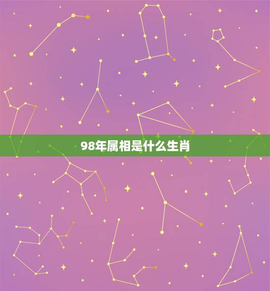 98年属相是什么生肖，1998年是什么属相年