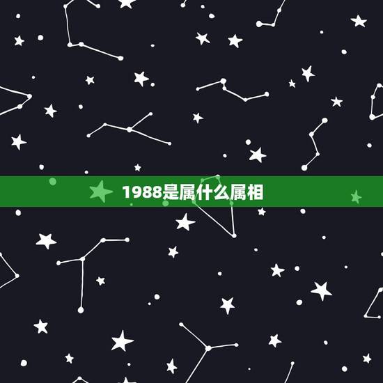 1988是属什么属相，1988年属于什么生肖？