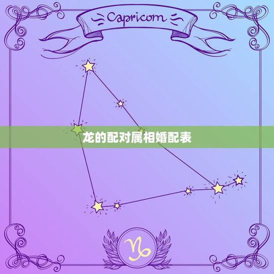 龙的配对属相婚配表，属相婚配：男属龙和女属龙相配吗
