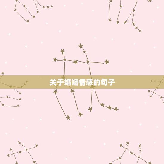 关于婚姻情感的句子,关于爱情婚姻的唯美句子 关于婚姻情感的句子,关于爱情婚姻的唯美句子