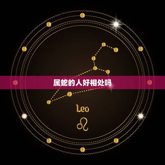 属蛇的人好相处吗，属蛇的女人很难相处吗