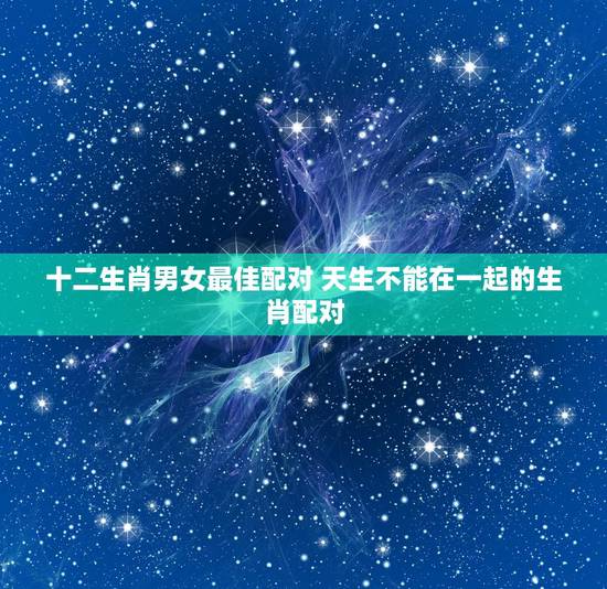 十二生肖男女最佳配对 天生不能在一起的生肖配对 十二生肖男女最佳配对 天生不能在一起的生肖配对