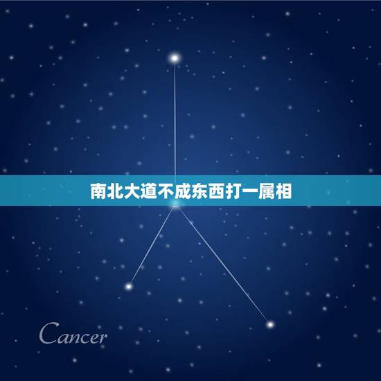 南北大道不成东西打一属相,南北大道,不成东西。猜一生肖 南北大道不成东西打一属相,南北大道,不成东西。猜一生肖