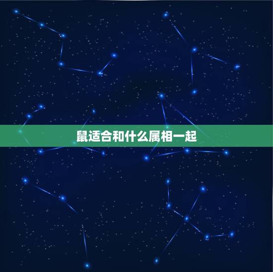 鼠适合和什么属相一起，属鼠人和什么属相共事最合适