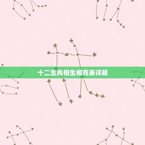 十二生肖相生相克表详解,12生肖相生相克婚配表 十二生肖相生相克表详解,12生肖相生相克婚配表