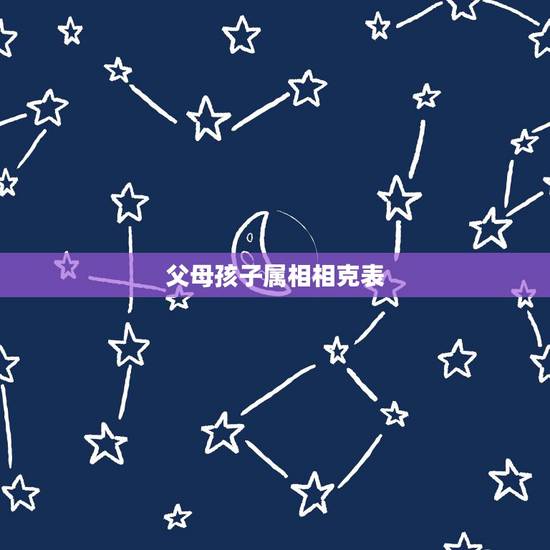 父母孩子属相相克表,子女与父母属相相冲有什么影响? 父母孩子属相相克表,子女与父母属相相冲有什么影响?