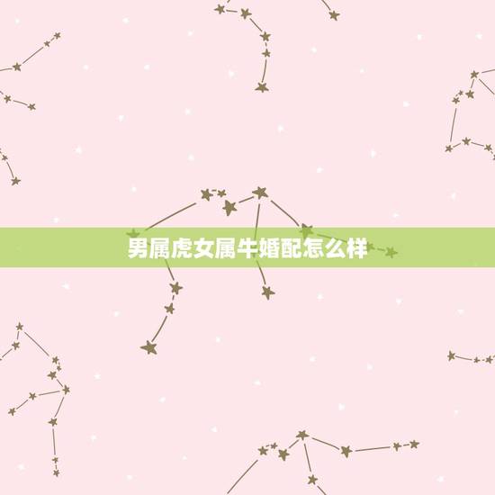 男属虎女属牛婚配怎么样,属牛和属虎的婚配如何 男属虎女属牛婚配怎么样,属牛和属虎的婚配如何