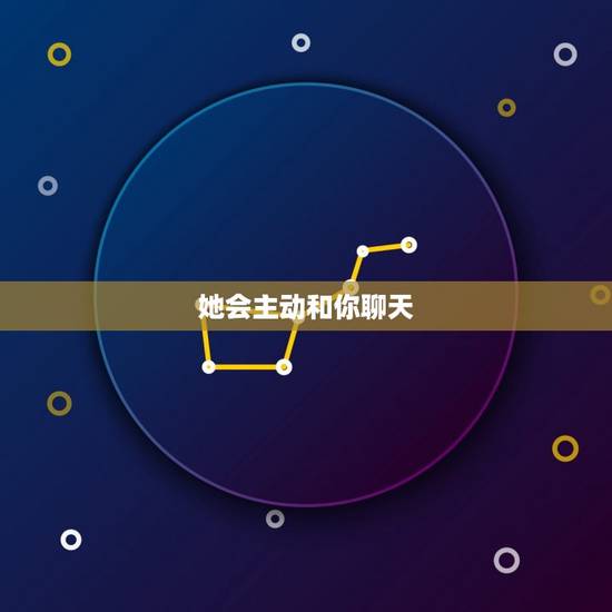 她会主动和你聊天 她会主动和你聊天