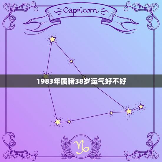 1983年属猪38岁运气好不好,1983年属猪的人一生哪年财运最好 1983年属猪38岁运气好不好,1983年属猪的人一生哪年财运最好