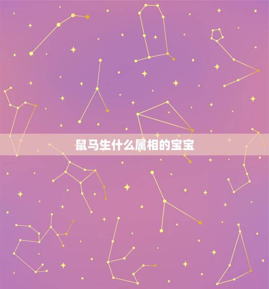 鼠马生什么属相的宝宝，属马的夫妻适合生什么属相的孩子