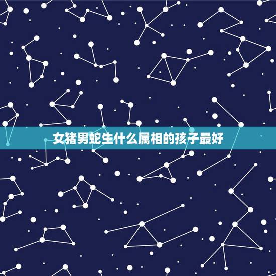 女猪男蛇生什么属相的孩子最好，属猪和属蛇生什么属相孩子好
