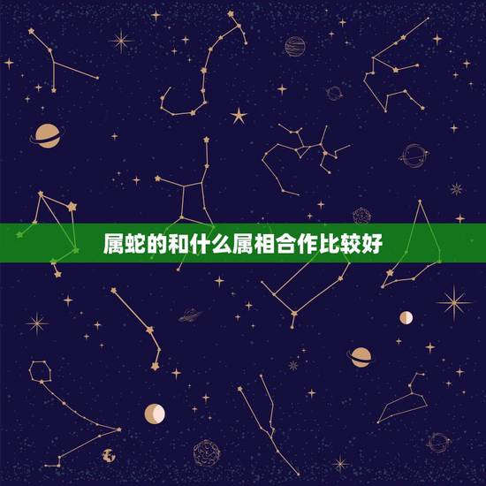 属蛇的和什么属相合作比较好，属蛇找什么属相更好