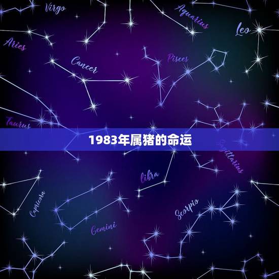 1983年属猪的命运，猪人遇虎年2022